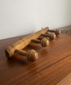 PORTE MANTEAUX 4 Patères EN BOIS TOURNÉ
